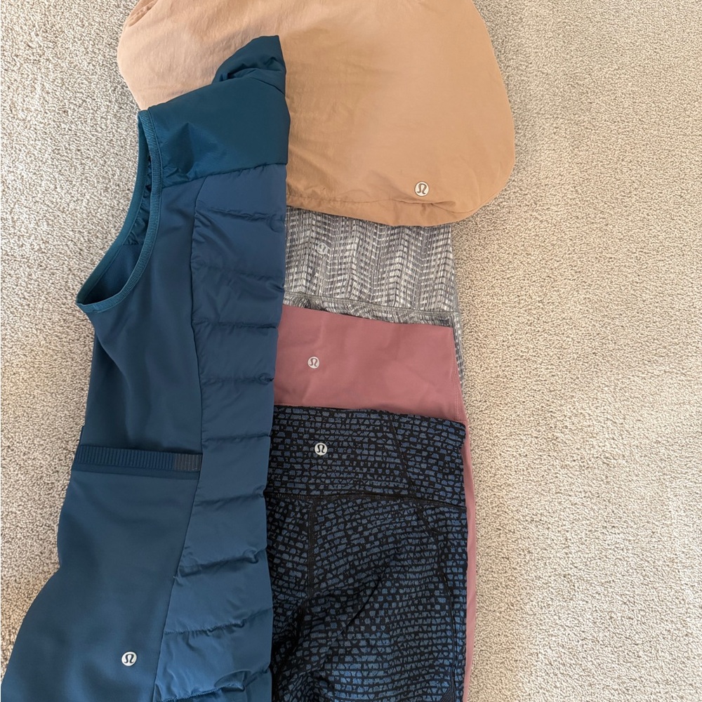 Lululemon bundle. Leggings. Bag and vest!